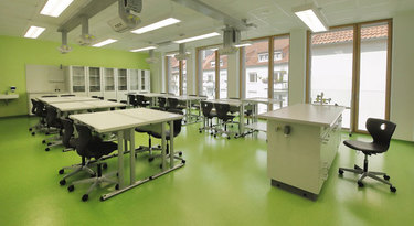 Klassenraum in der Gesamtschule Münster Mitte